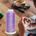 thumbnail image 4 of Rongfmy Glow in The Dark Embroidery Machine Thread Colorful for Embroidery Purple, 4 of 9