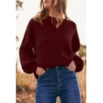 thumbnail image 6 of PRETTYGARDEN Women's Oversized Sweaters Sleeve Crew Neck Jumper Tops Chunky Knit Pullover Sweater, 6 of 6