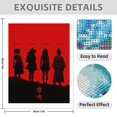 thumbnail image 3 of Diamond Art Kit for Adults, Silhouette Warrior Women Red Background Diamond Painting for Adults Beginners, 5D DIY Diamond Art Painting Kits, Colorful Diamond Painting Craft for Home Decor 12x16, 3 of 7