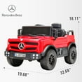 thumbnail image 6 of HEIMILI 12V Ride on Toys Electric Car,Licensed Mercedes-Benz Unimog w/Parent Remote Control,Age for 1-4 Boys,Girls,Kids,Red, 6 of 10