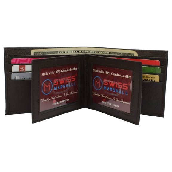 Mens Wallet RFID Blocking Multi Card ID Holder Wallets for Men Bifold Wallet
