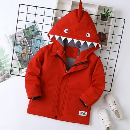 

Sweater For Child Kids Boys Girls Winter Thicken Cartoon Hooded Jacket Toddler Windproof Zipper Thick Warm Outwear Coat