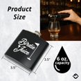 thumbnail image 2 of Funky Junque Stainless Steel Flask - I'll Bring The - Shots (Black/Neon Lime), 2 of 7