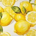 thumbnail image 6 of HAOXIT  Decorative Lemon Print Polyester Round Tablecloth Waterproof Fabric Table Cloth, Table Cover for Dining Room and Party  54-58, 6 of 8