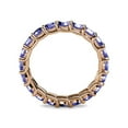 thumbnail image 4 of Tanzanite 3.4mm Eternity Band 2.55 Carat tw to 3.15 Carat tw in 14K Rose Gold.size 4.0, 4 of 8