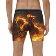 thumbnail image 2 of Men's Boxer Briefs, Halloween Flame Pumpkin Skeleton Knight Soft and Breathable Mens Underwear Boxer Briefs With Widen Waist, 2 of 5