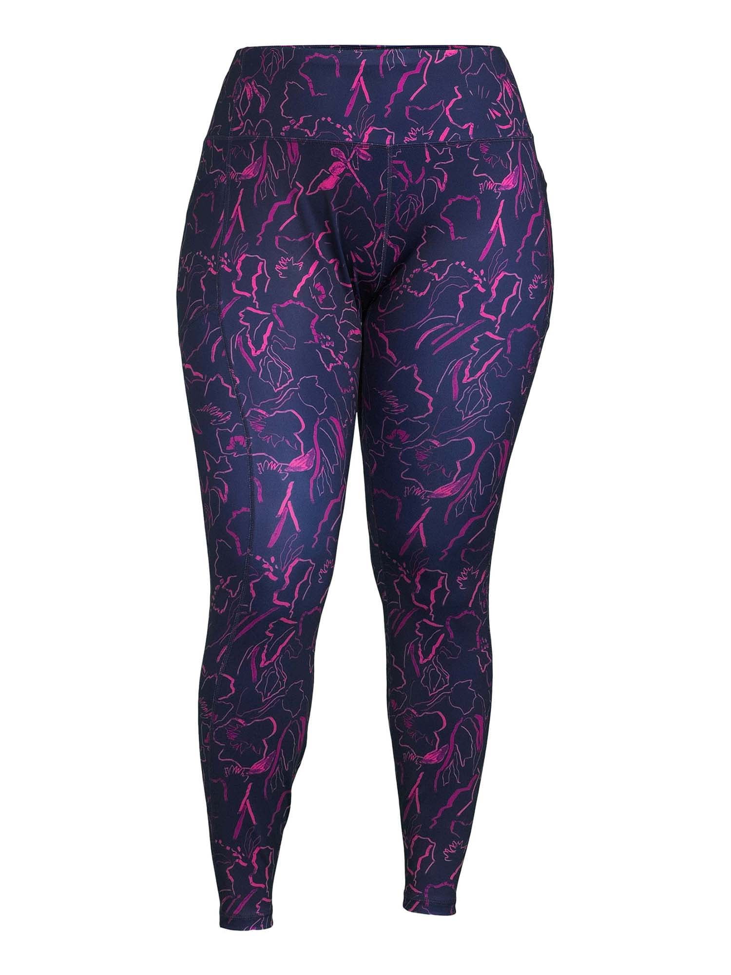 Avia Women's Plus Size Printed Active Leggings, 28"