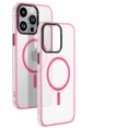 thumbnail image 1 of ELEHOLD Magnetic Matte Case for iPhone 14 Pro Max Compatible with MagSafe,Transparent Frosted Slim Thin Shockproof Protective Case for iPhone 14 Pro Max 6.7 inch, Pink, 1 of 9
