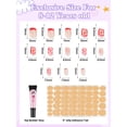 thumbnail image 3 of 130 Pieces Press on Nails for Kids, EBANKU 5 Pack Kid Fake Nail Kit Old Cute Clouds Flower Heart Star Press on Nails for girls 8-12 Years with Jelly Nail Adhesives & Nail Builder Glue E22, 3 of 3