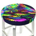 thumbnail image 3 of Balery Howling Wolf Velvet Round Bar Chair Cushion Cover Adjustable, Protects From Scratches And Stains, Soft & Washable Ideal For Wooden And Metal Stools - 12 Inch, 3 of 7