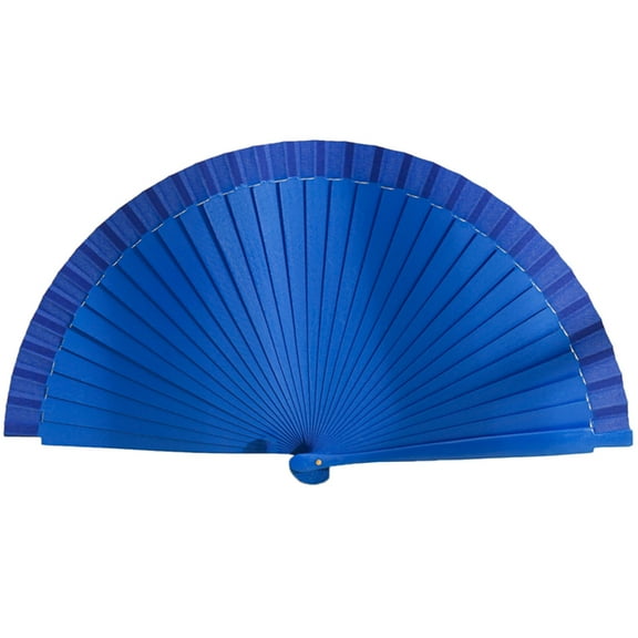 WINDLAND Wood Hand Fan Spanish Solid Color Folding Fan for Parties and Weddings Gift