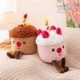 thumbnail image 3 of Cute Strawberry Cake Plush Toy Soft Cake Pillow Birthday Cake Party Creative Gift Children's Gift Cartoon Chocolate Toy Gift for Girls Children's Companion Toy, 3 of 11