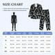 thumbnail image 4 of Balery Numbers Pijama para Hombre de Dos Piezas con Manga Larga, Conjunto de Dormir y Descanso Suave con Bolsillos-Medium, 4 of 6