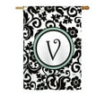 thumbnail image 5 of Breeze Decor 80075 Damask W Monogram 2-Sided Impression Garden Flag - 13 x 18.5 in., 5 of 7