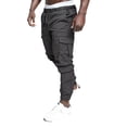 thumbnail image 2 of KaLI_store Men Cargo Pants Men Drawstring Casual Summer Beach Loose Pants with Pockets Straight Leg Pants Grey,XXL, 2 of 5