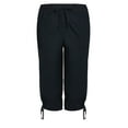 thumbnail image 3 of Avenue Womens Plus High Rise Drawstring Capri Pants, 3 of 4