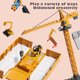 thumbnail image 4 of Muyoka Juguetes de construcción Camión Juego de autos Ingeniería Camión Juego Bulldozer Carretilla elevadora Apisonadora Volcado Grúa de elevación Mezcladora de cemento y excavadora Juguete Niños Inge Muyoka Hogar, 4 of 7