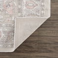 thumbnail image 4 of Hauteloom Damla Living Room, Bedroom Area Rug - Farmhouse - High Pile - Gray, Pink - 6'7" x 9'2", 4 of 15