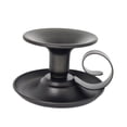 thumbnail image 2 of Candelabro de hierro hecho a mano con diseño de taza de té para decoración elegante en el hogar Negro, 2 of 9