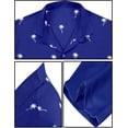 thumbnail image 4 of HAPPY BAY Men's Beach Cruise Holidays Shirts Casual Button Down Shirts For Men Summer Vacation Aloha Tops Hawaiian Shirt 4XL Mary Blue_W823, 4 of 6