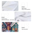 thumbnail image 5 of 2PCS Velcro Hangable Hand Towels Quick-Drying Hanging Kitchen Towels for Kitchen & Bathroom Cartoon Colorful House, 5 of 7