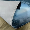 thumbnail image 5 of Ambesonne Scenery Place Mats Set of 4, Foggy Palace, Standard Size, Navy Blue and Grey, 5 of 6