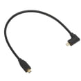 thumbnail image 3 of Cable de interfaz multimedia Micro HD de 8K 60 Hz, codo derecho, cable de interfaz multimedia Micro HD macho a macho, diámetro exterior de 4,0 mm, 3 of 12