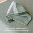 thumbnail image 3 of over&back Woven Frayed Chambray Cotton Cloth Napkins - Washable Napkins Set for Mixing, Matching, and Creating a Custom Home Decor Tablescape - Hand-Finished Frayed Edges - Green, 3 of 10
