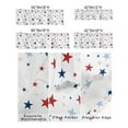 thumbnail image 3 of Independence Day Red Blue Star White Rod Pocket Valance Window Curtains,USA Flag Pentagram Kitchen Short Panel Valances Windows Treatment for Bedroom Laundry Room 54x18in, 3 of 7