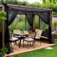 thumbnail image 4 of Outdoor Mosquito Netting Barrier | Heavy-Duty Polyester Fiber | Foldable Detachable Cover | Tear Resistant Mesh | Breathable Shade Net | Customizable | Gardens Patios Terraces Camping | 33% Sunblock, 4 of 7