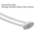 thumbnail image 4 of Utopia Alley Rustproof Wall Mounted Aluminum Double Curved Shower Curtain Rod, Screw Mount Rod, Stronger and More Secure Than Tension, Adjustable Double Shower Rod from 45" to 72", Expandable (White), 4 of 18