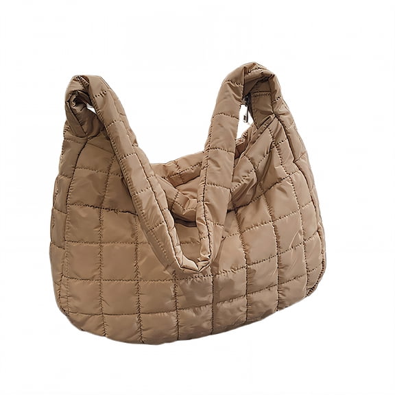 GASTROPOD Puffy Tote Bag,Durable Puffer Purse,Versatile Puffy Bag,Khaki