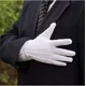 thumbnail image 4 of 10pares Guantes Blancos Algodón Para Escolta Joyería Meseros, 4 of 8