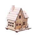 thumbnail image 4 of Mobutofu Lighted Village House LED Luminous Wooden House for Family 1Set, 4 of 6