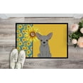 thumbnail image 2 of Carolines Treasures WDK5380MAT 18 x 27 in. Summer Sunflowers Silver Chihuahua Indoor or Outdoor Mat, 2 of 7