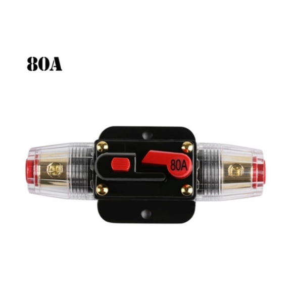 Yucurem 80A Circuit Breaker Automatic Reset 12-42V Car Marine Boat Fuse Holder