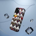 thumbnail image 5 of DistinctInk Tough Case for Apple iPhone 15 PLUS (6.7" Screen), Compatible with MagSafe Charging - "Vibrant Graffiti Hearts: A Colorful Display", 5 of 6