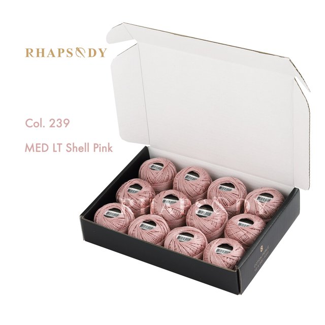 Rhapsody Reds Size #8 Perla Cotton Crochet Thread Embroidery Craft Needle Cross Stitch 159 Colors Egyptian Cotton 12 Balls Setsize 8 Gao Jinjia LED