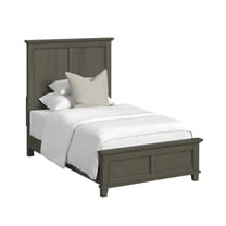 Picket House Furnishings Henrik Twin Panel Bed in Grey