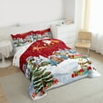 thumbnail image 3 of Castle Fairy 3-Piece Full Size Comforter Set - Santa Snowman Christmas Print, 3 of 8