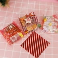 100PCS Christmas Cookies Candy Bags Party Selfstick Gift Wrapping Bags