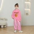 thumbnail image 2 of lnmuld Girls Tops Girls Hooded Sweatshirt Capybara Print Casual Loose Fit Long Sleeve Top for Toddler Kids Soft Comfortable Autumn Winter Outfits Size:2-3 Years, 2 of 5