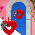 thumbnail image 6 of Bouanq Valentine's Day Decor Love Heart Sign Valentine's Day Wooden Wall Decor Happy Valentine's Day Wall And Indoor Love Hanging Decorations for Home Front Door Valentine's Day Wedding Party Decor, 6 of 9