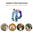 thumbnail image 3 of Holzlrgus Small Pet Harness Vest and Leash Set with Bowknot and Bell - Adjustable Soft Breathable Chest Strap Harness for Guinea Pigs, Ferrets, Chinchillas (Blue), 3 of 7