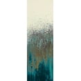 thumbnail image 2 of Gonzalez, Roberto 11x24 Gold Ornate Wood Framed with Double Matting Museum Art Print Titled - Teal Woods II, 2 of 4