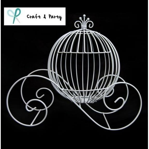 Wire Cinderella Pumpkin Carriage Centerpiece for Weddings, Events, Decoration