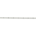 thumbnail image 4 of Auriga Fine Jewelry 925 Sterling Silver 1.25mm Rolo With Beads Anklet 10inch for Women, 4 of 6