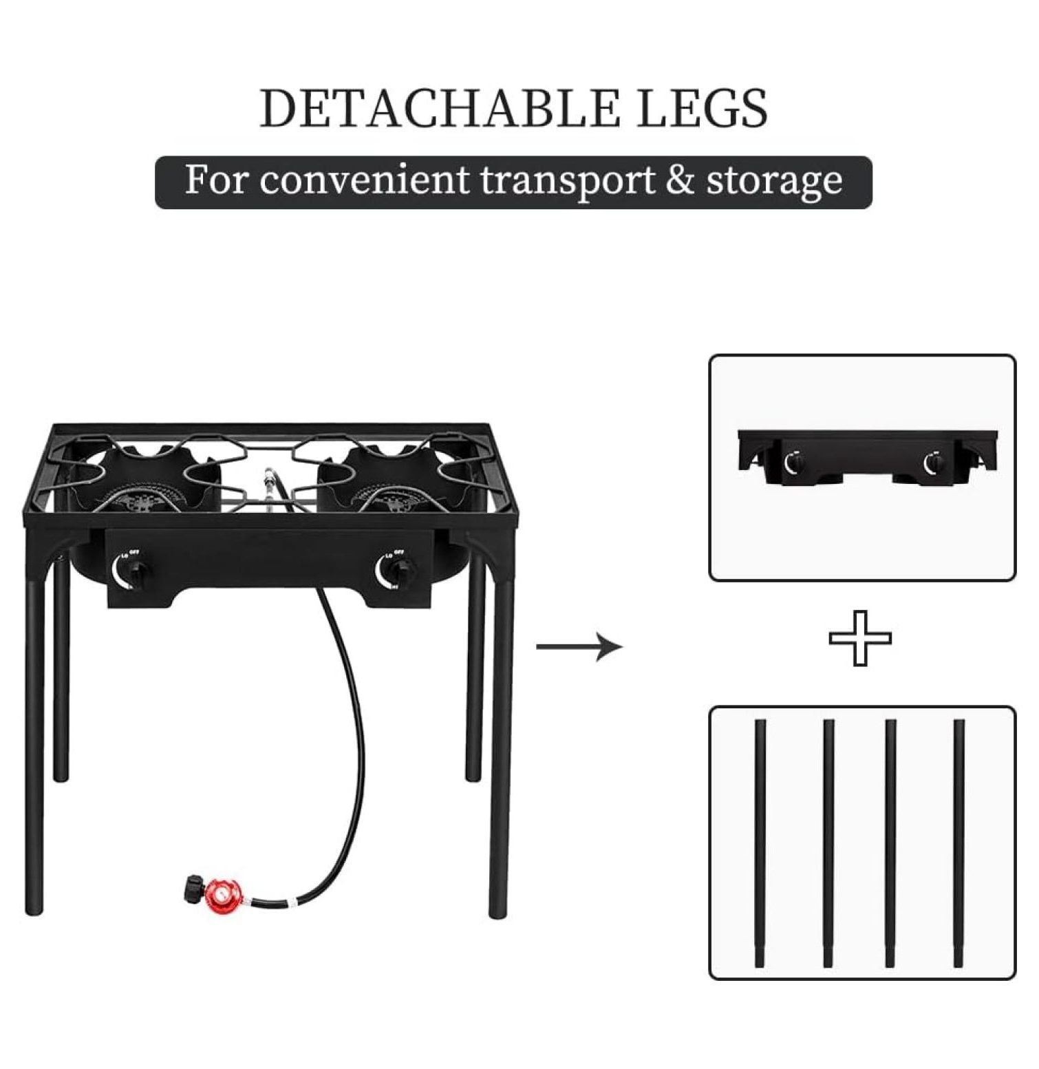 TiaGOC 2 Burner Propane Camping Stove