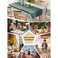 thumbnail image 6 of Green Gray White Tablecloth Rectangle Table Cloth 60x84, Waterproof Tablecloth Outdoor Table Cloth, Country Vintage Gradient Wooden Plank Washable Table Cover for Kitchen Dinning Party, 6 of 8