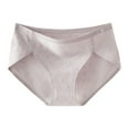 thumbnail image 2 of Fashion Women's Ventilate Underpants Solid Soft Regular Comfortable Briefs Briefs for Women Purple M, 2 of 6
